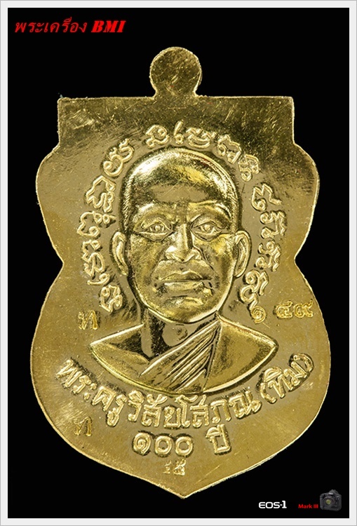 เหรียญเสมาหลวงปู่ทวด รุ่น 100ปี อาจารย์ทิม เนื้อทองคำ