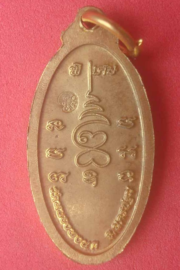 เหรียญหนุนดวงหลวงปู่แผ้ว วัดหนองพงนก พิมพ์เล็กเนื้อทองฝาบาตร(58)