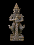 ท้าวเวสสุวรรณรุ่นแรก พ่อท่านตุด ที่พักสงฆ์สุสานหารคอกช้าง จ.สงขลา ปี2555 เนื้อทองระฆังผิวโบราณ