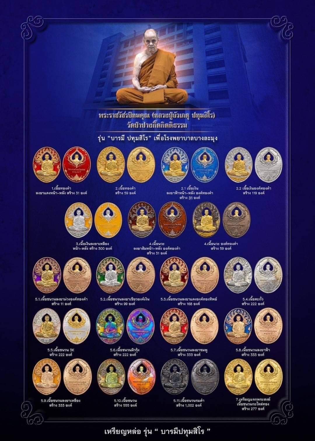 เหรียญหล่อบารมี หลวงปู่บัวเกตุ ปทุมสิโร